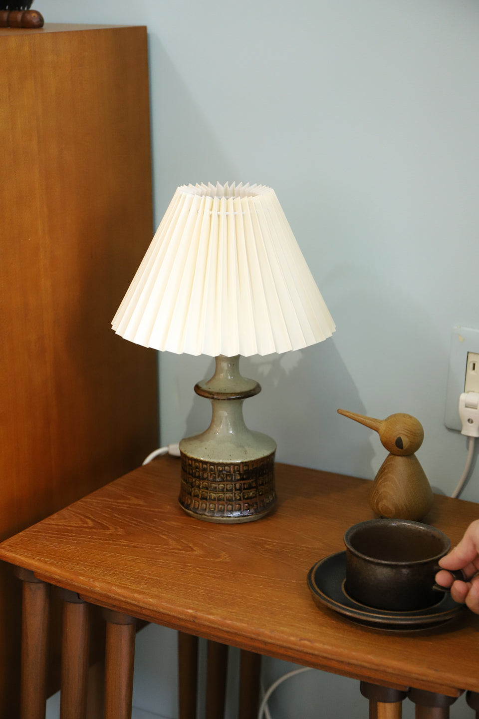 Danish Vintage Knabstrup Keramik Table Lamp/デンマークヴィンテージ テーブルランプ ナブストラップ 間接照明 北欧インテリア