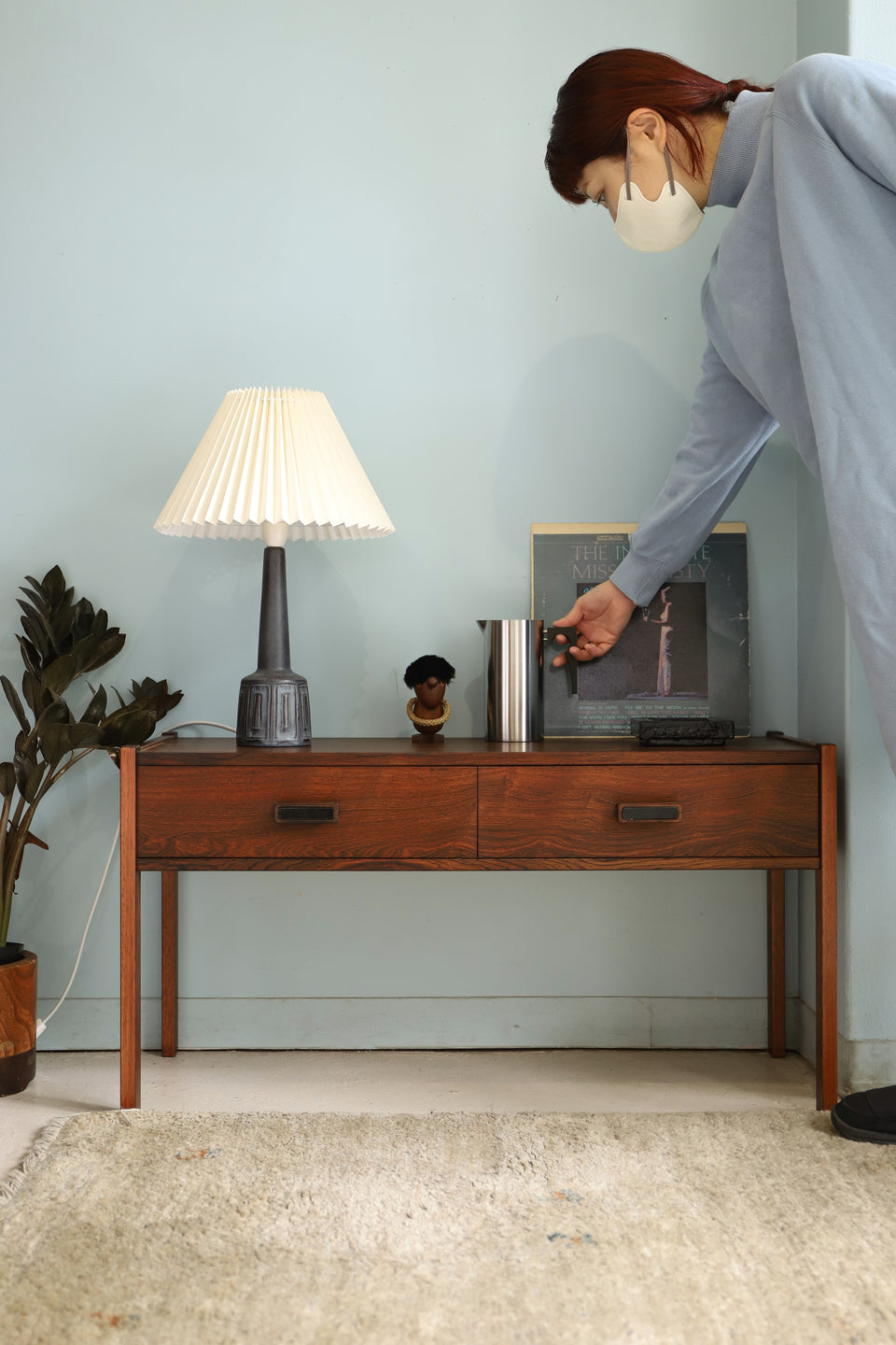 Swedish Vintage Rosewood Low Chest Board/スウェーデンヴィンテージ ローズウッド ローチェストボード テレビ台 北欧家具