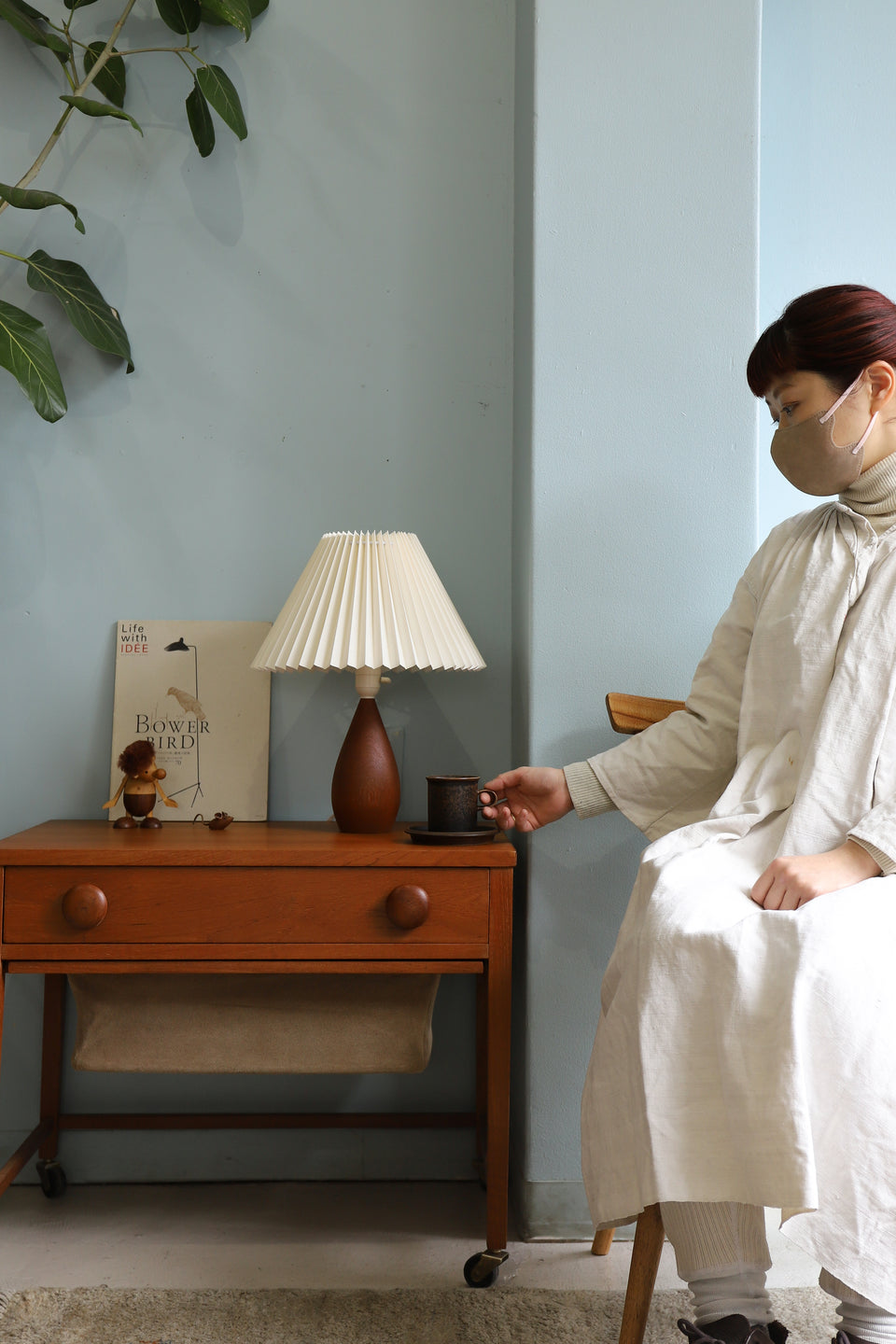 Teakwood Table Lamp Danish Vintage/デンマークヴィンテージ テーブルランプ チーク材 間接照明 北欧インテリア
