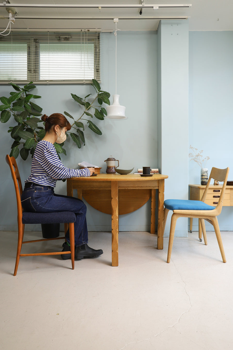 Anker Sørensen Oakwood Extension Dining Table Danish Vintage/アンカーソーレンセン エクステンション ダイニングテーブル オーク材 北欧家具