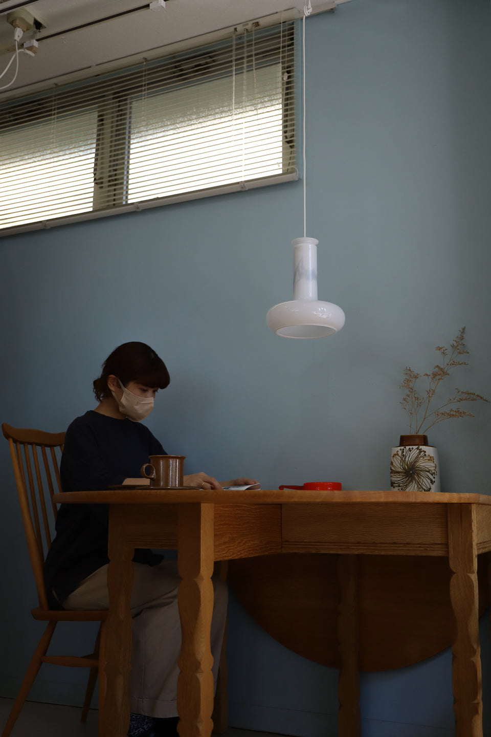 Danish Vintage Holmegaard Pendant Light Blues/ホルムガード ペンダントライト ブルース シセ・ヴェアナー 北欧インテリア