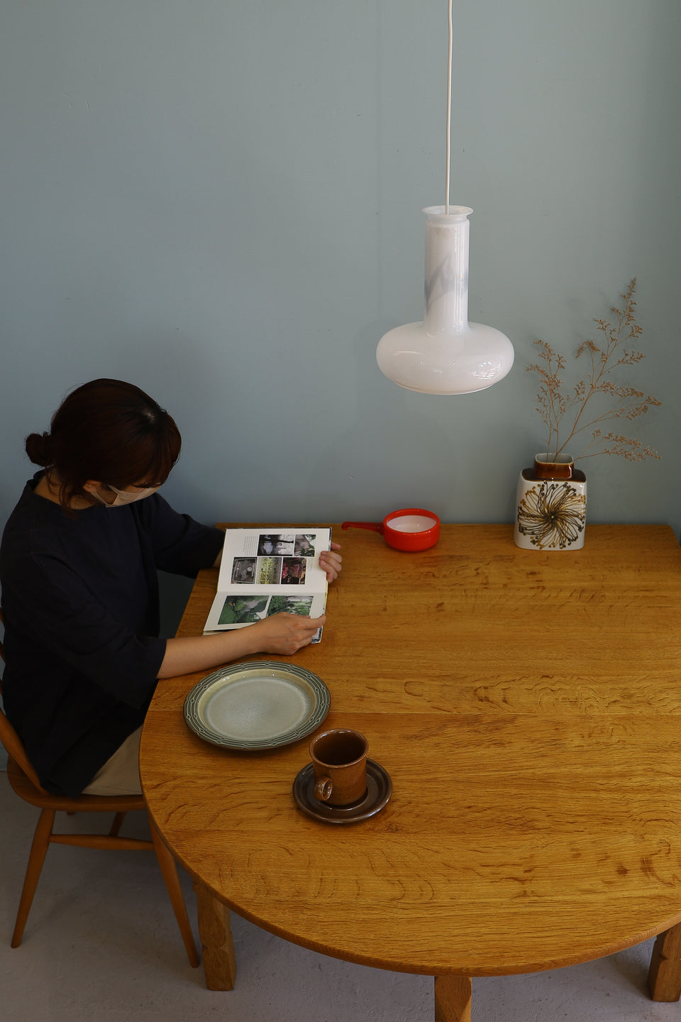 Danish Vintage Holmegaard Pendant Light Blues/ホルムガード ペンダントライト ブルース シセ・ヴェアナー 北欧インテリア