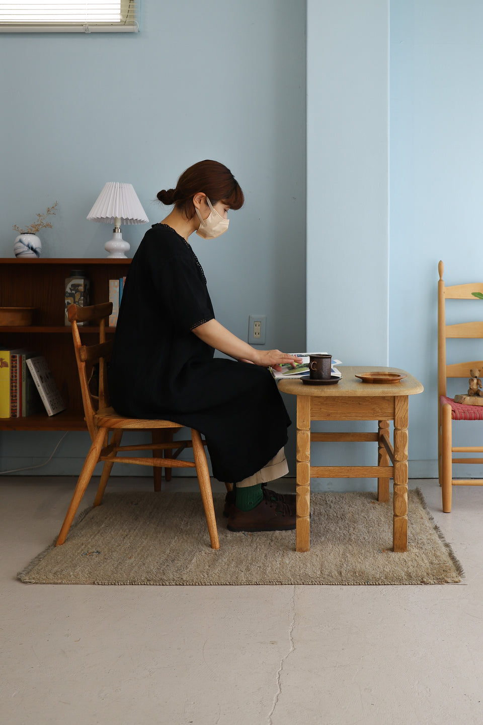 Oakwood Side Table Danish Vintage/デンマークヴィンテージ オーク材 サイドテーブル 北欧家具