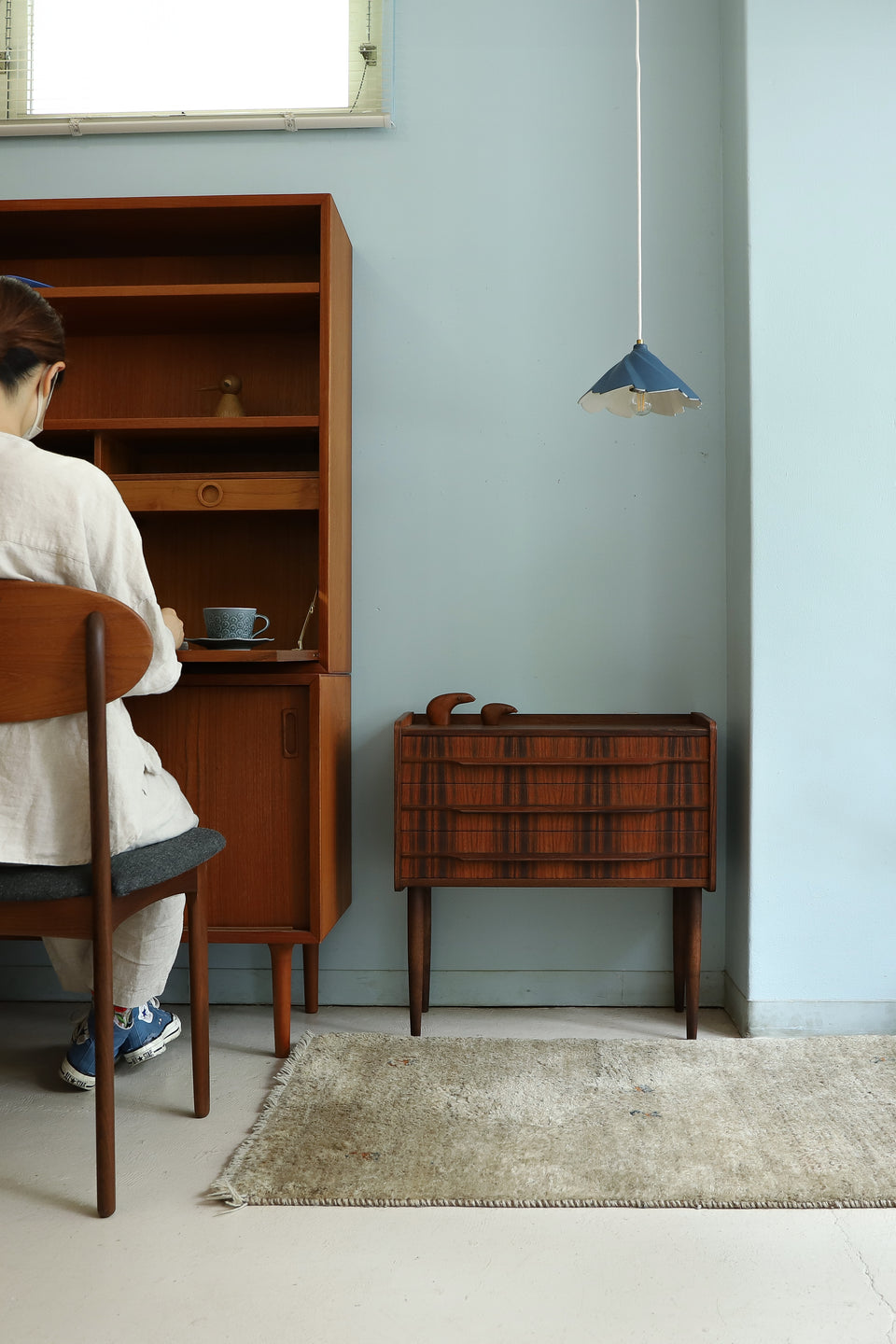 Danish Vintage Rosewood 3drawer Side Chest/デンマークヴィンテージ サイドチェスト 3段 ローズウッド 北欧家具