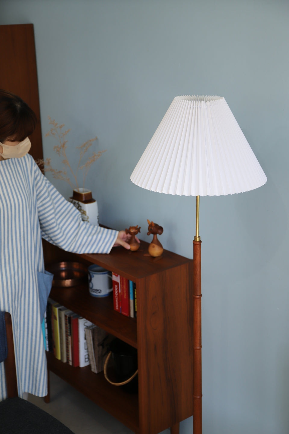 Teakwood Floor Stand Light Danish Vintage/デンマークヴィンテージ フロアスタンドライト 間接照明 チーク材 北欧インテリア