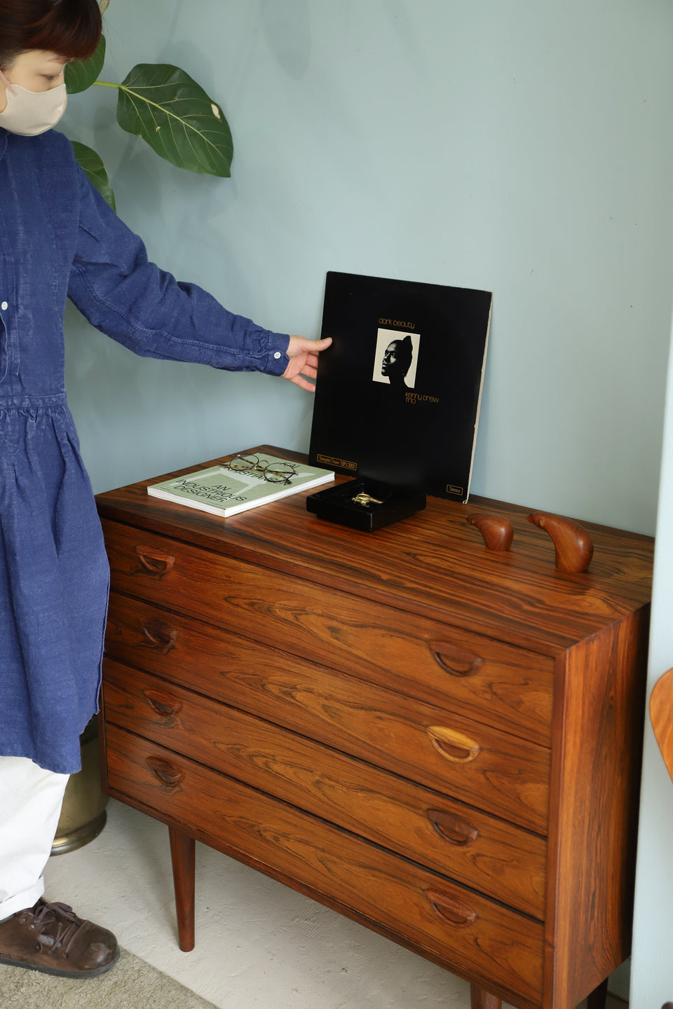 Feldballes Møbelfabrik Kai Kristiansen 4Drawer Chest Rosewood/カイ・クリスチャンセン 4段チェスト ローズウッド材 デンマークヴィンテージ 北欧家具