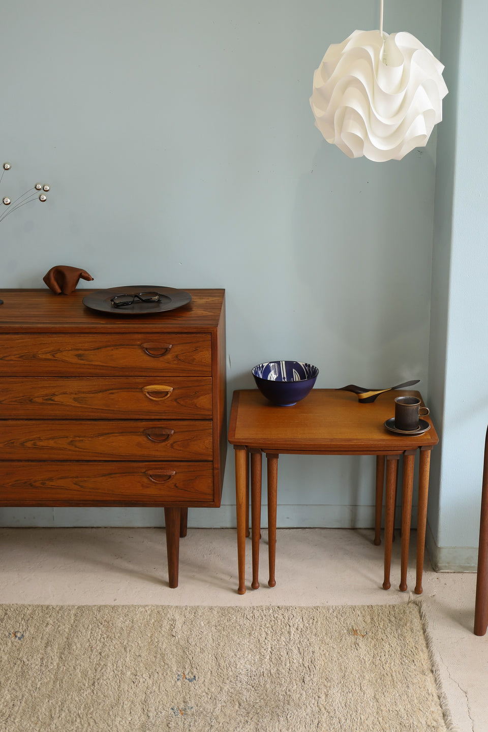 Danish Vintage Møbelintarsia Nesting Table No.22/デンマーク ヴィンテージ ネストテーブル チーク材 北欧家具