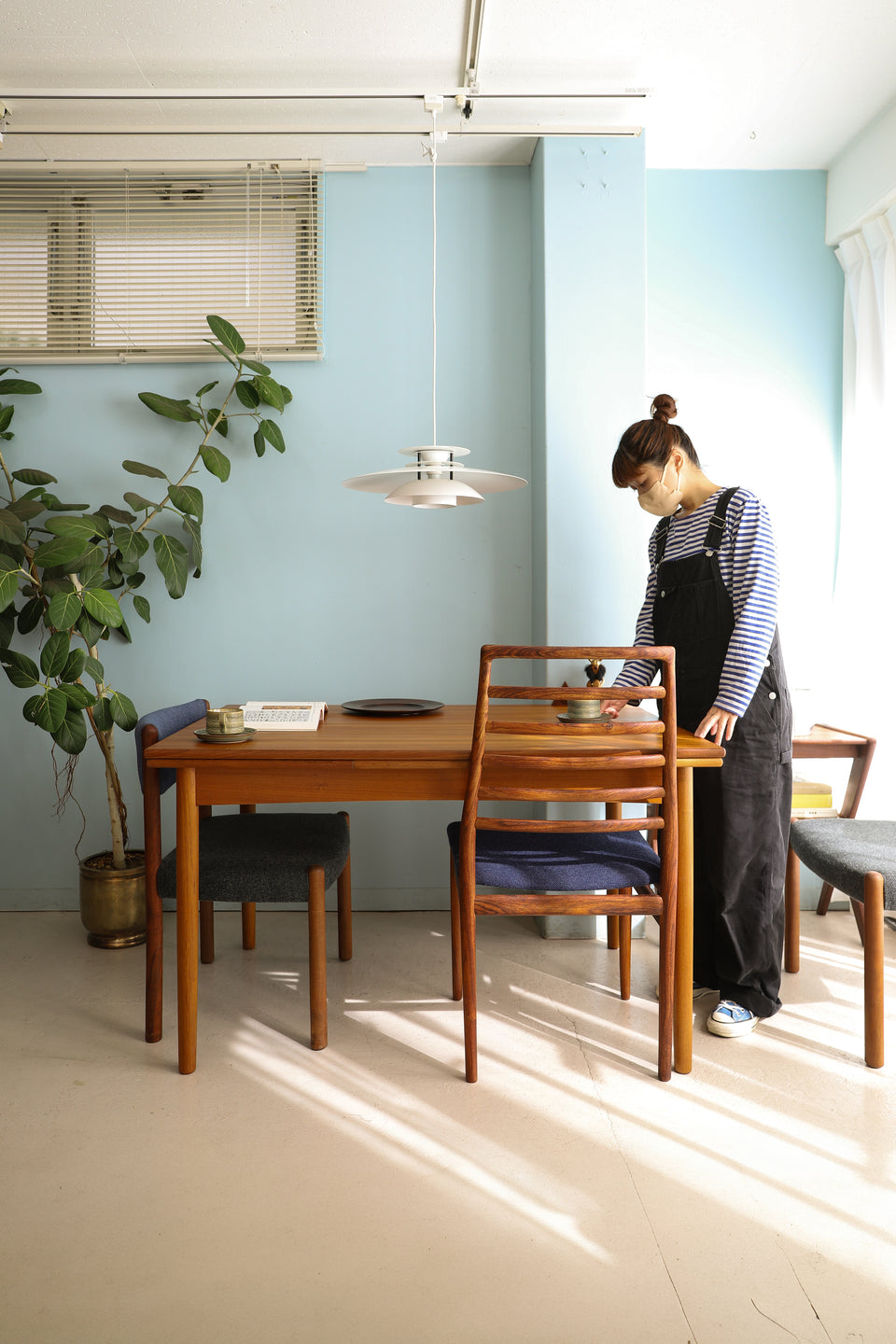 Teak Extension Dining Table Danish Vintage/デンマークヴィンテージ エクステンション ダイニングテーブル 北欧家具