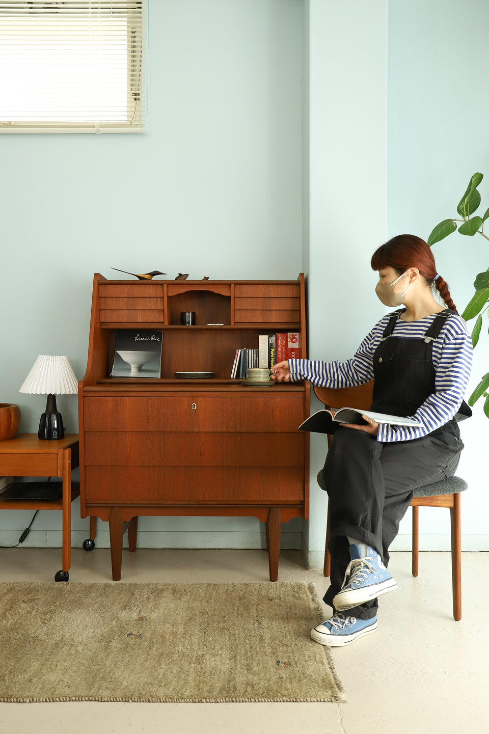 Danish Vintage Writing Bureau with Mirror Dresser/デンマークヴィンテージ ライティングビューロー ドレッサー 北欧家具