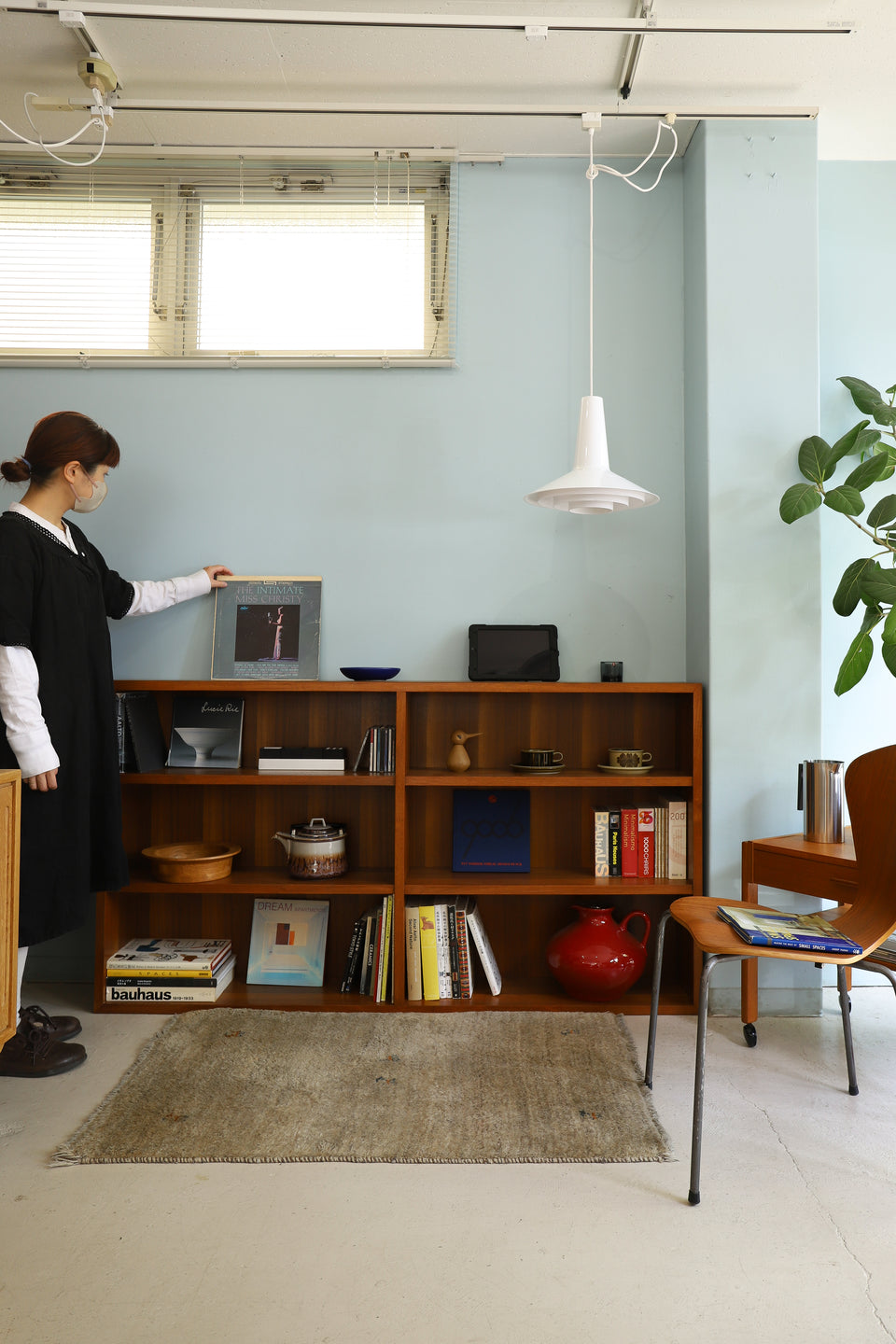 Japanese Vintage Teakwood Low Book Shelf/ジャパンヴィンテージ 本棚 ブックシェルフ レトロ