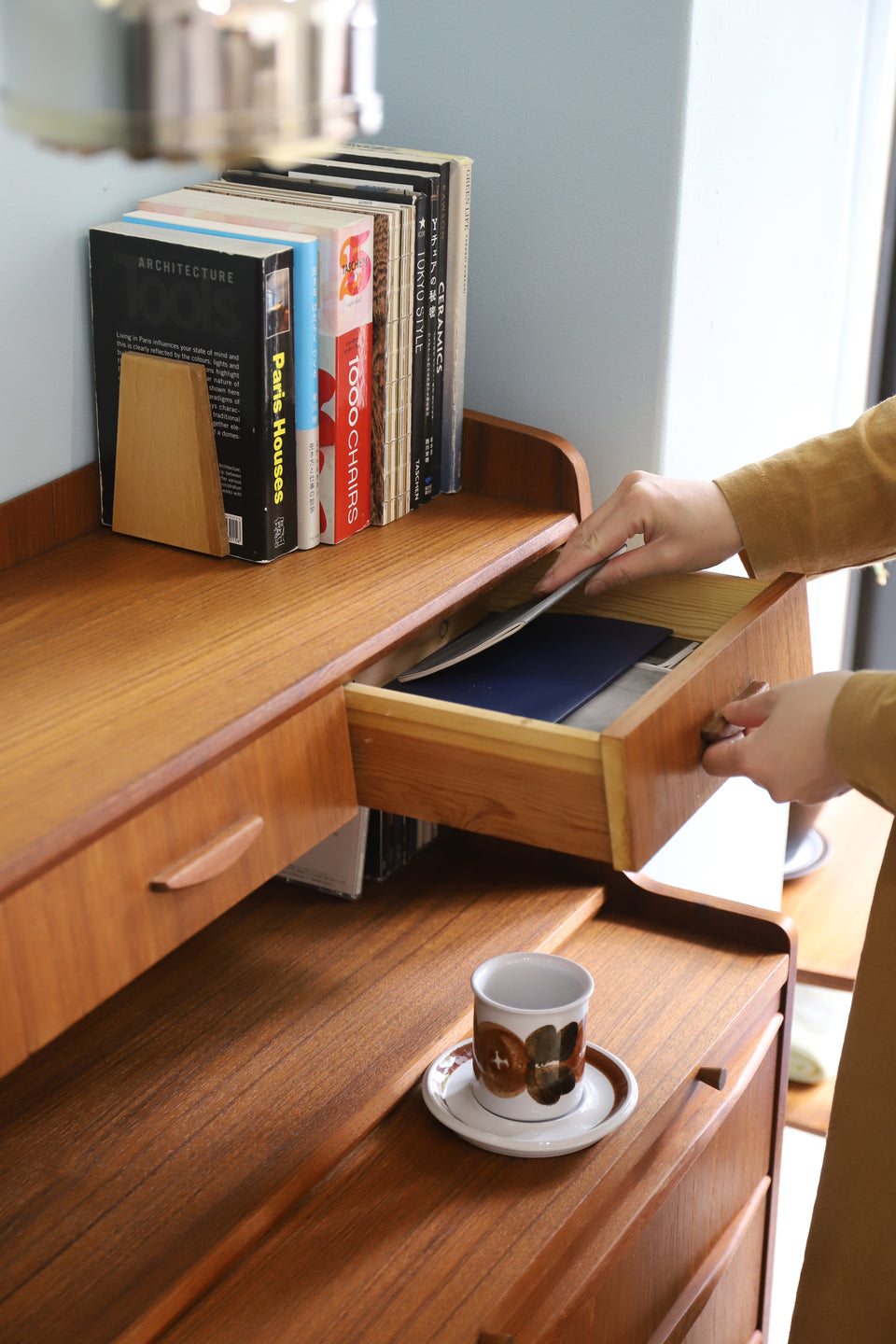 Danish Vintage Tylvad Hansen Møbelfabrik Writing Bureau/デンマークヴィンテージ ライティングビューロー チーク材 北欧家具