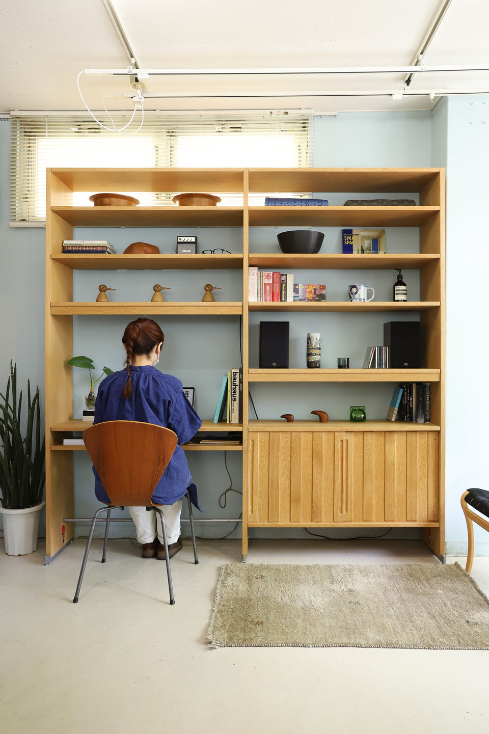 RY MØBLER Hans J. Wegner System Cabinet RY100/デンマークヴィンテージ ハンス・J・ウェグナー システムキャビネット オーク材 北欧家具
