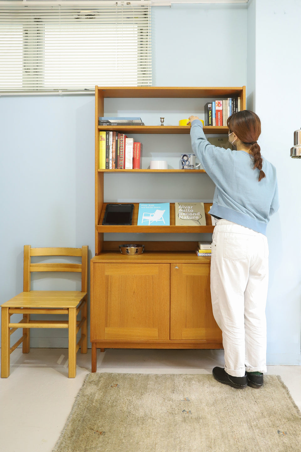 Swedish Vintage Bookcase Shelf Teakwood/スウェーデンヴィンテージ ブックケース シェルフ 本棚 チーク材 北欧家具