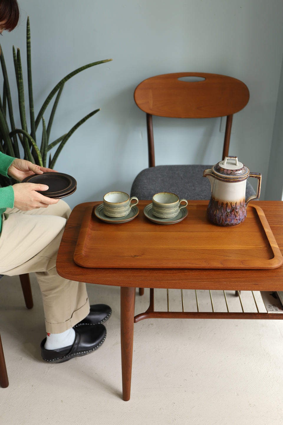 Scandinavian Vintage Teakwood Tray/北欧ヴィンテージ トレー お盆 チーク材