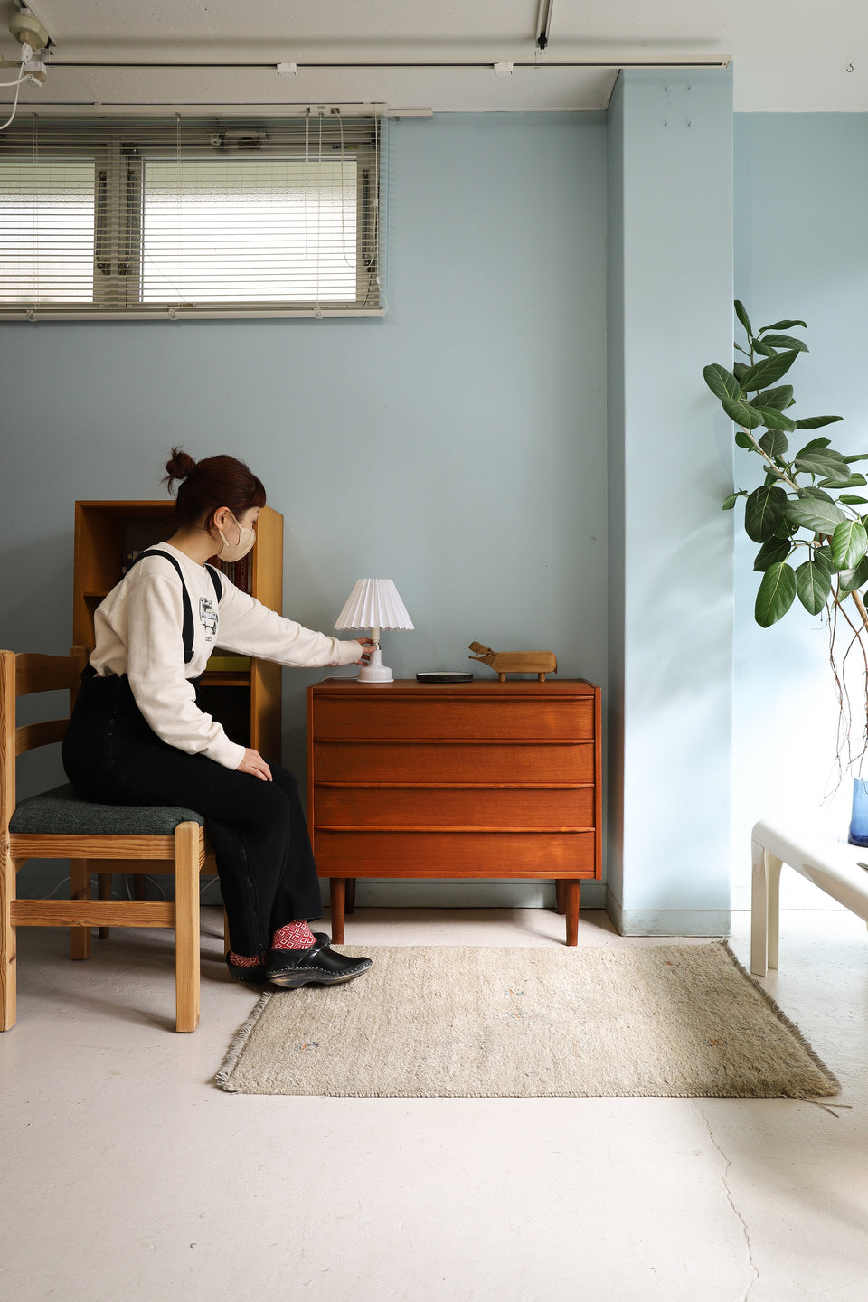 Teak 4drawers Chest Danish Vintage/デンマークヴィンテージ 4段チェスト チーク材 収納 北欧家具
