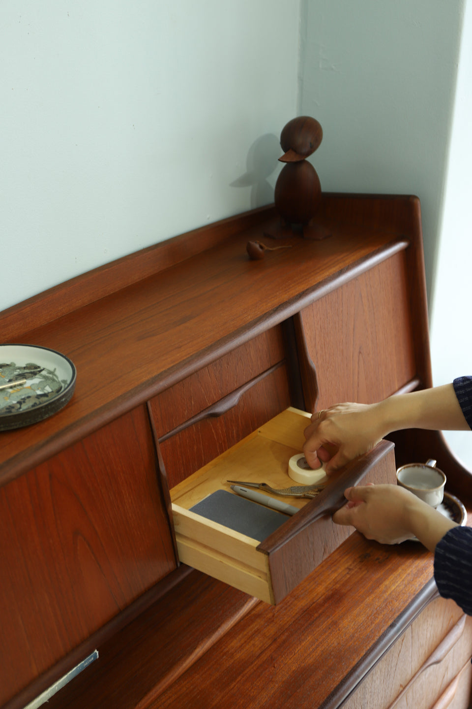 Teakwood Writing Bureau Danish Vintage/デンマークヴィンテージ ライティングビューロー 北欧家具