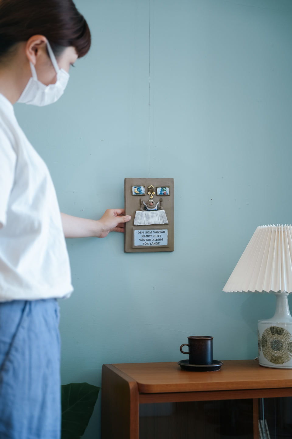 JIE Gantofta Wall Relief Swedish Vintage/スウェーデンヴィンテージ ジィ・ガントフタ 陶板レリーフ