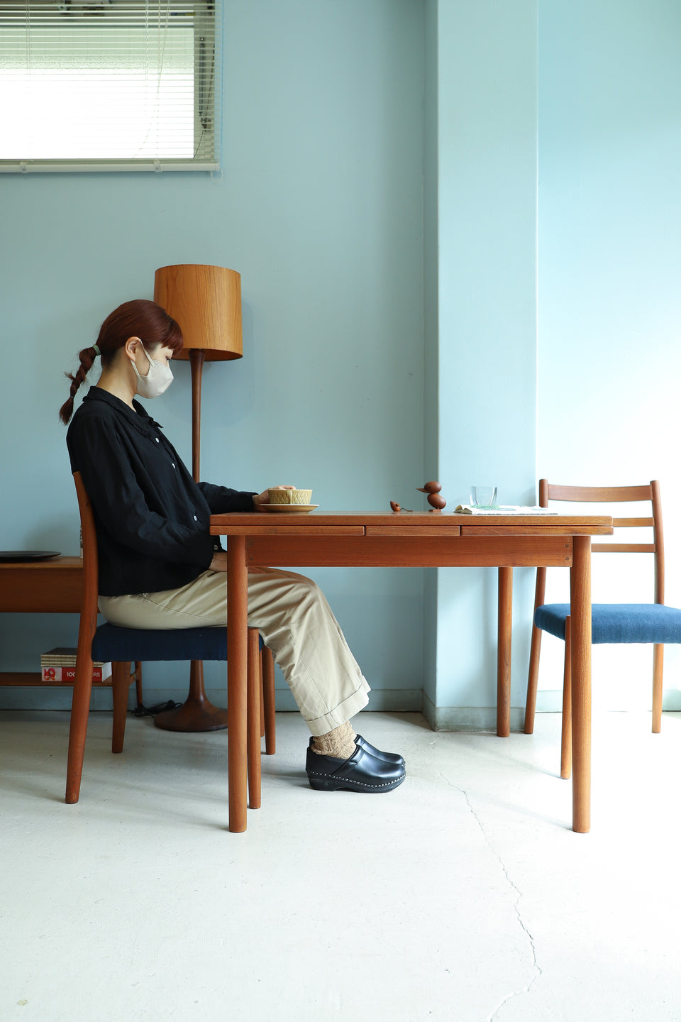 Japanese Vintage Extension Dining Table/ジャパンヴィンテージ エクステンションダイニングテーブル チーク材 北欧デザイン