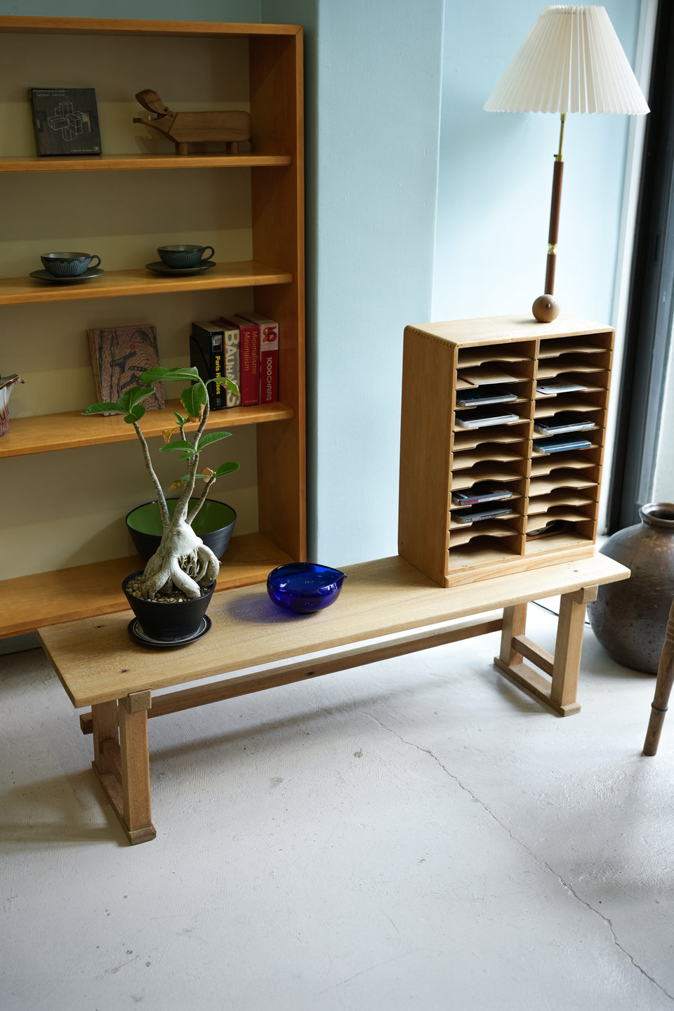 Japanese Vintage Wooden Furniture/ジャパンヴィンテージ 木の家具 長机 カルテケース 古道具 シャビーシック