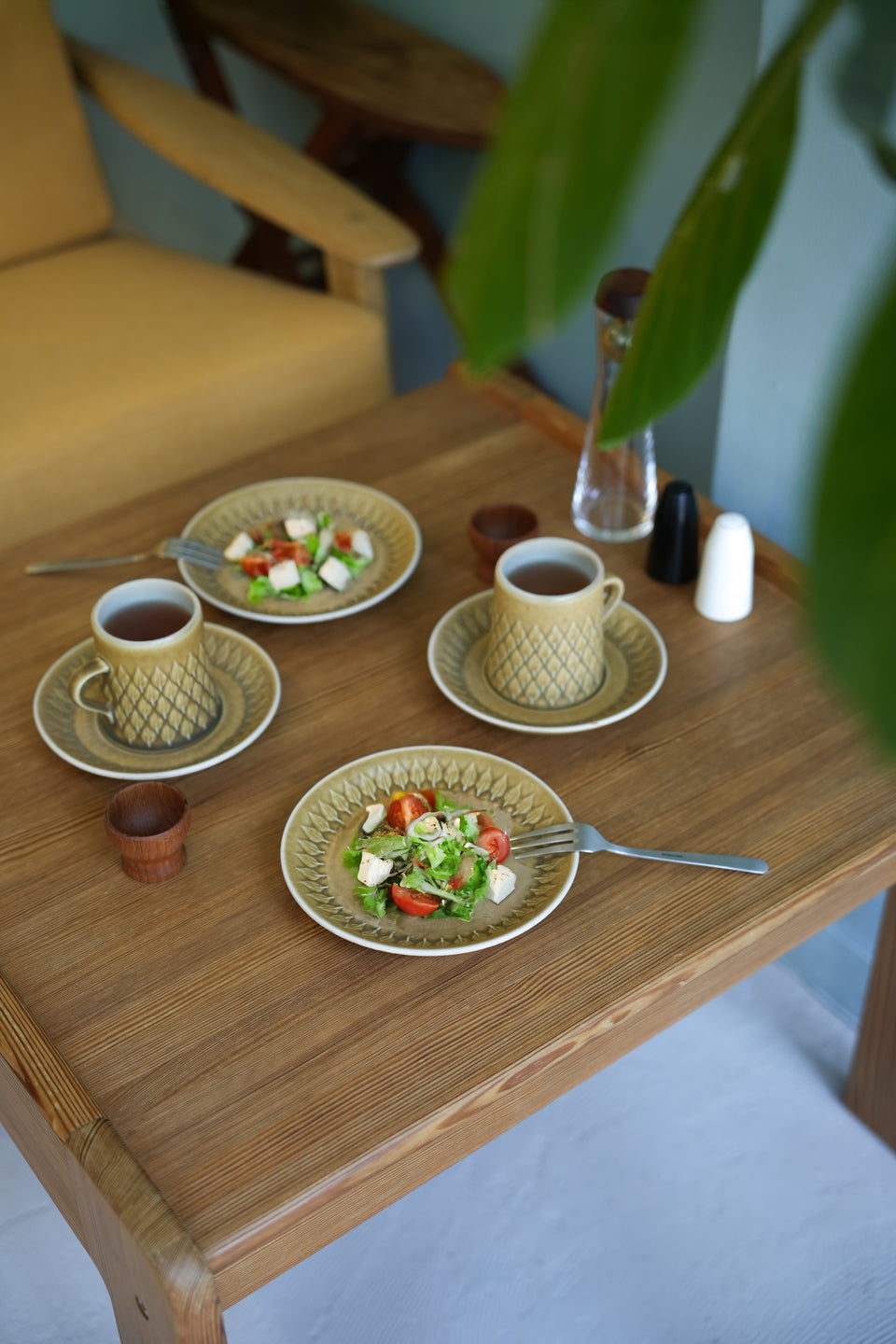Jens H.Quistgaard Relief Tea Cup and Saucer Plate/イェンス・クイストゴー レリーフ ティーカップ&ソーサー プレート 北欧ヴィンテージ食器