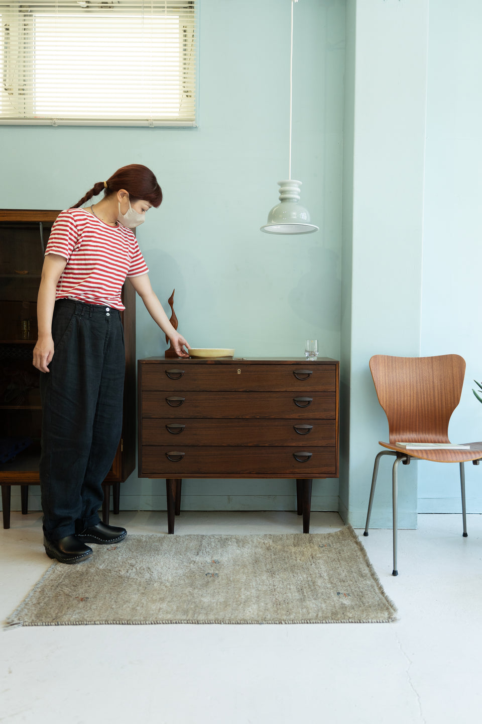 Kai Kristiansen 4drawer Chest Rosewood Feldballes Møbelfabrik/カイ・クリスチャンセン 4段チェスト ローズウッド材 北欧家具