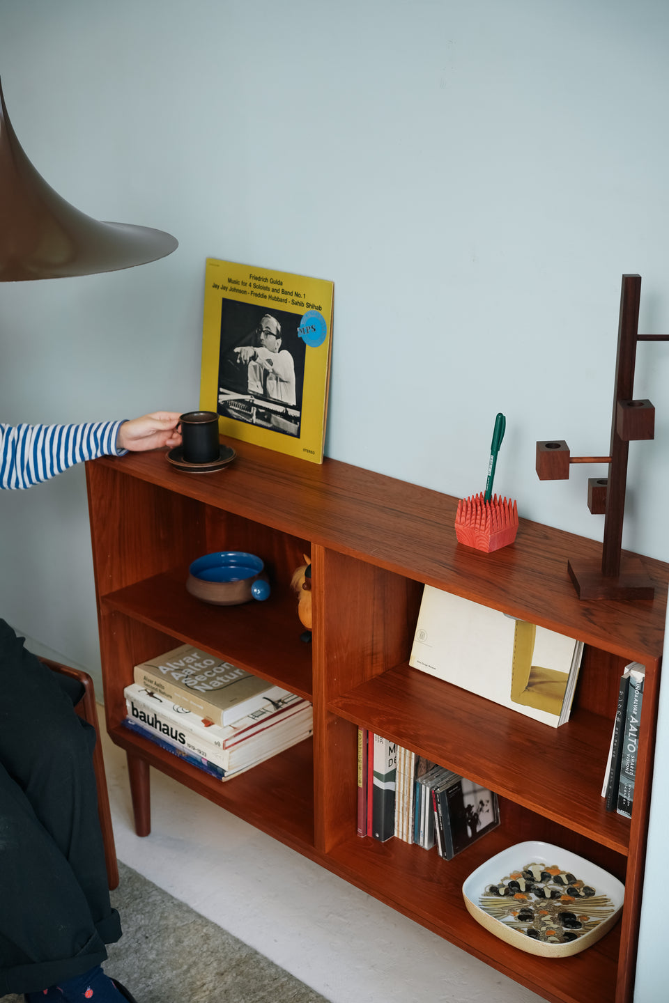 Low Bookcase Teakwood Danish Vintage/デンマークヴィンテージ ローブックケース 本棚 チーク材 北欧家具