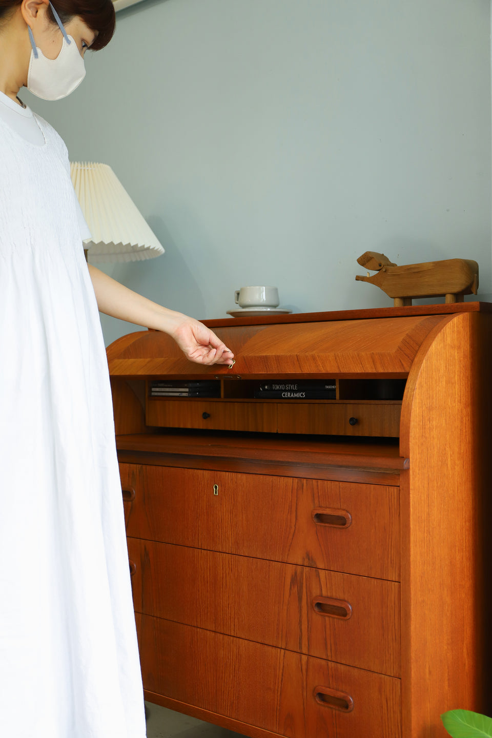 Rolltop Bureau Egon Ostergaard Swedish Vintage/スウェーデンヴィンテージ ロールトップ ビューロー 北欧家具