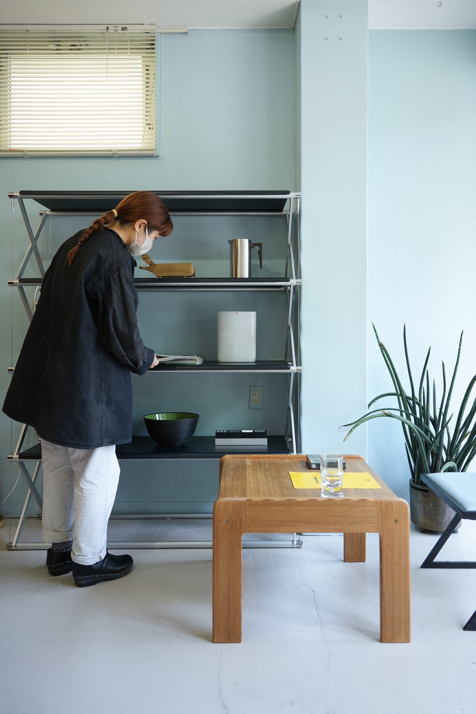 Saporiti Italia Cross-Frame Open Shelf/サポリティイタリア オープンシェルフ イタリアンモダン