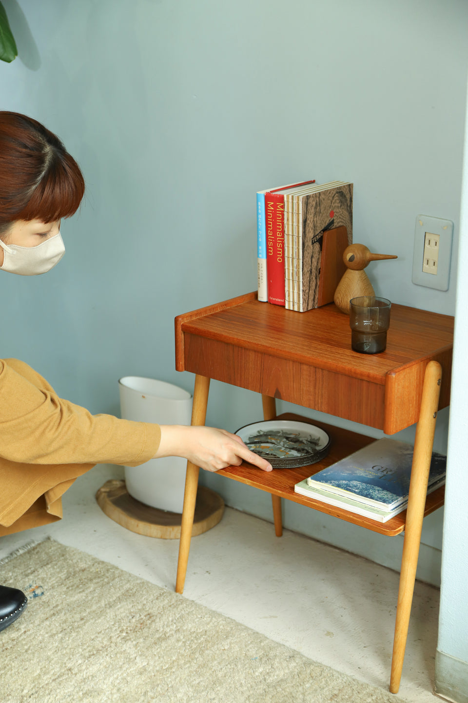Swedish Vintage Bedside Table/スウェーデンヴィンテージ ベッドサイドテーブル サイドチェスト 北欧家具