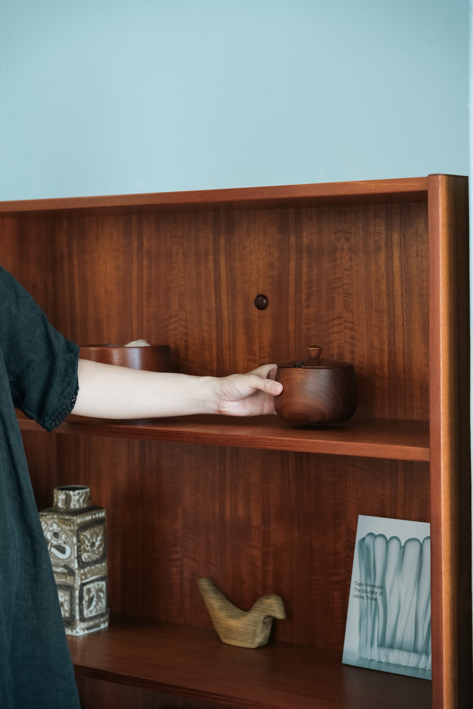 Swedish Vintage Teak Canister Bowl/スウェーデンヴィンテージ チーク材 キャニスター ボウル
