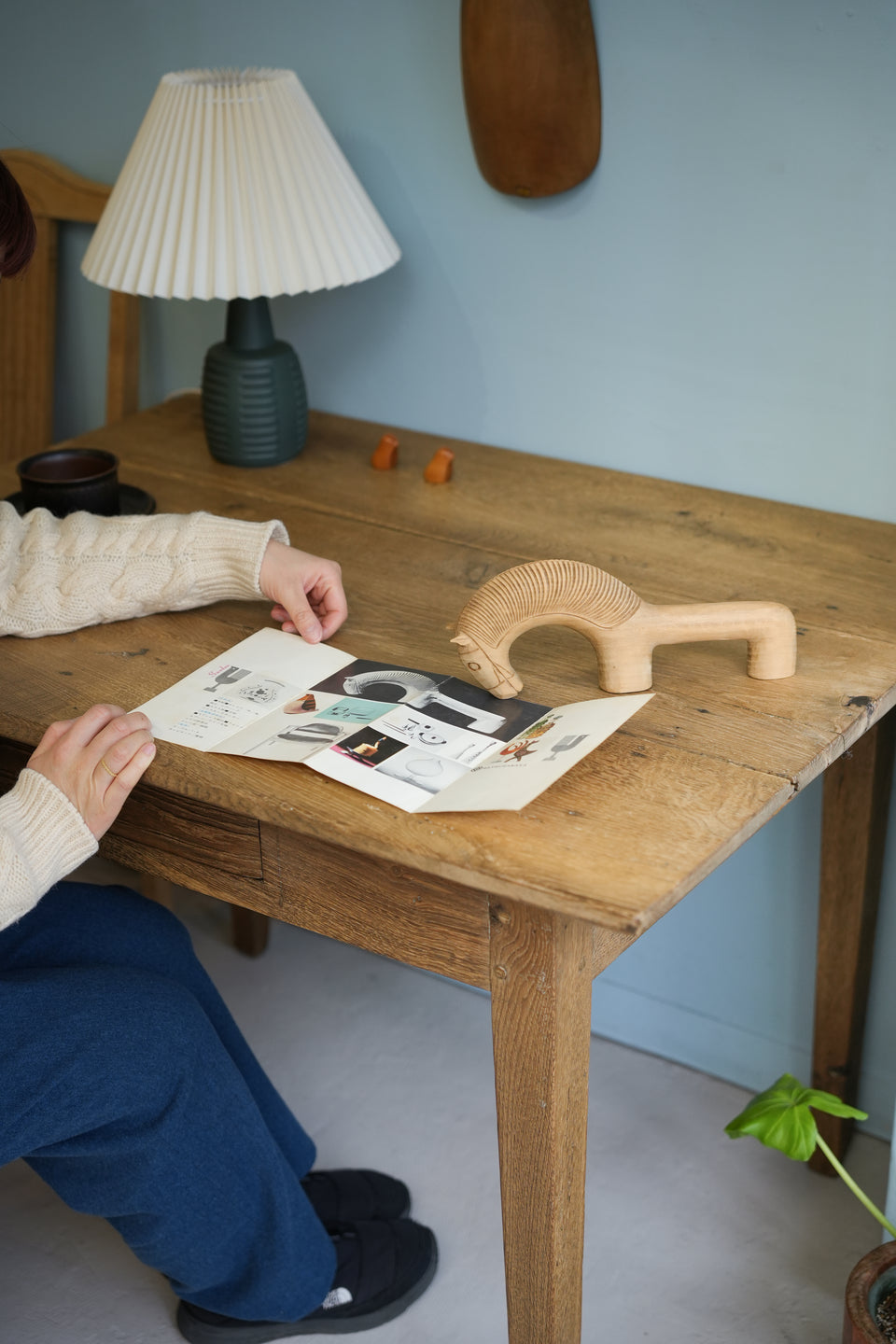 Swedish Vintage Wooden Horse Object Harry Bergman Östgötahäst/スウェーデンヴィンテージ ハリー・バーグマン 馬のオブジェ 北欧インテリア
