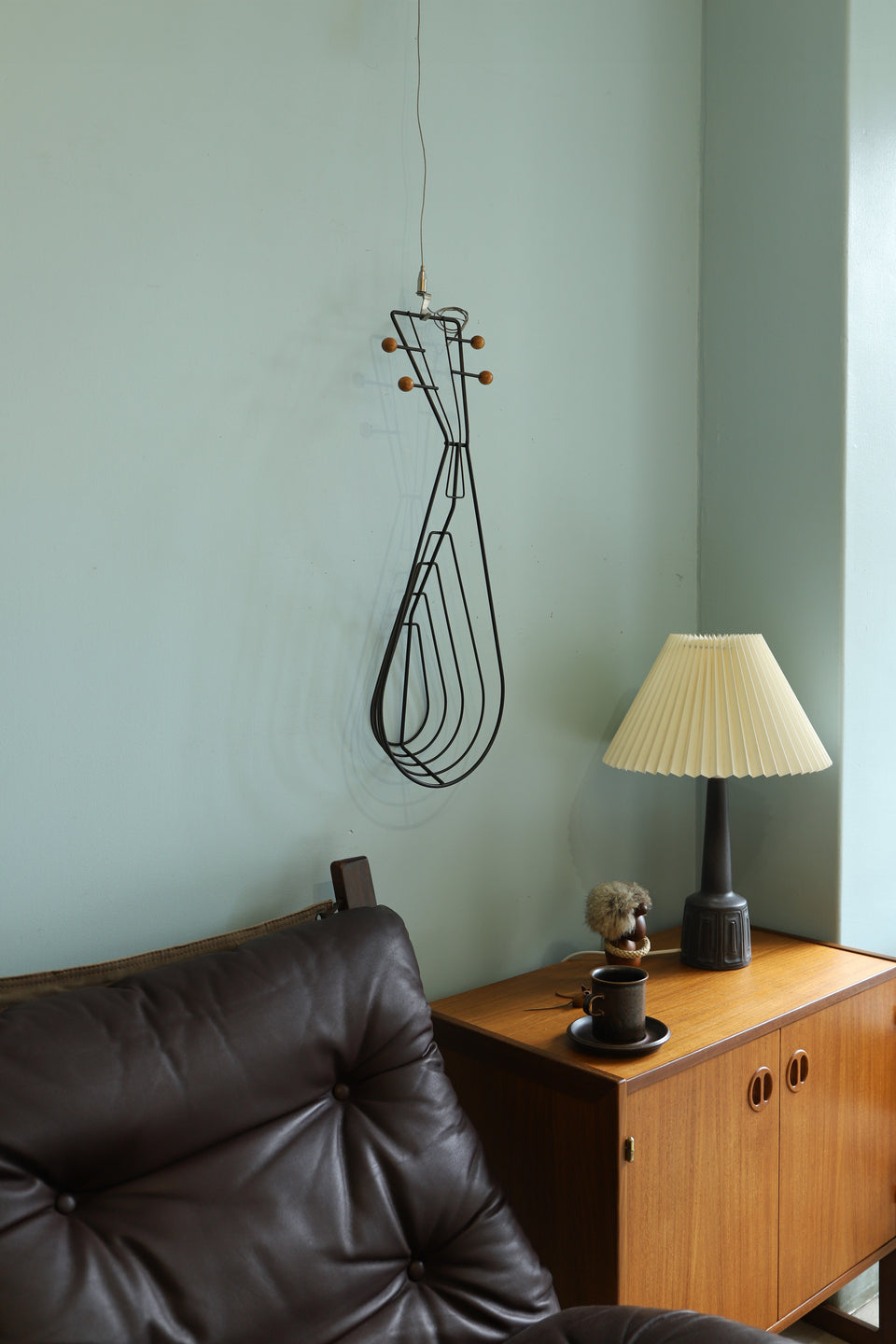 US Vintage Musical Instrument Wire Wall Deco Basket/アメリカヴィンテージ ワイヤーウォールデコ バスケット ミッドセンチュリー