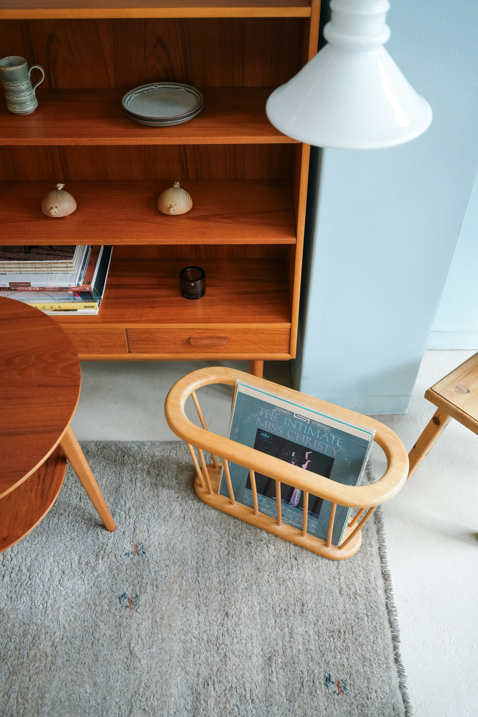 Vintage Beech Wood Magazine Rack/ヴィンテージ マガジンラック ビーチ材