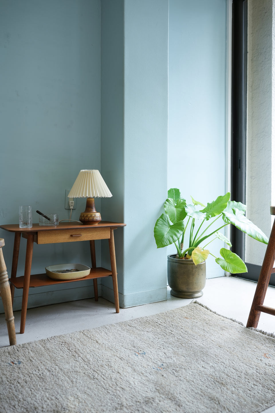 Vintage Soholm Table Lamp Model 1217 Brown/テーブルランプ スーホルム ブルー デンマークヴィンテージ 照明 北欧インテリア