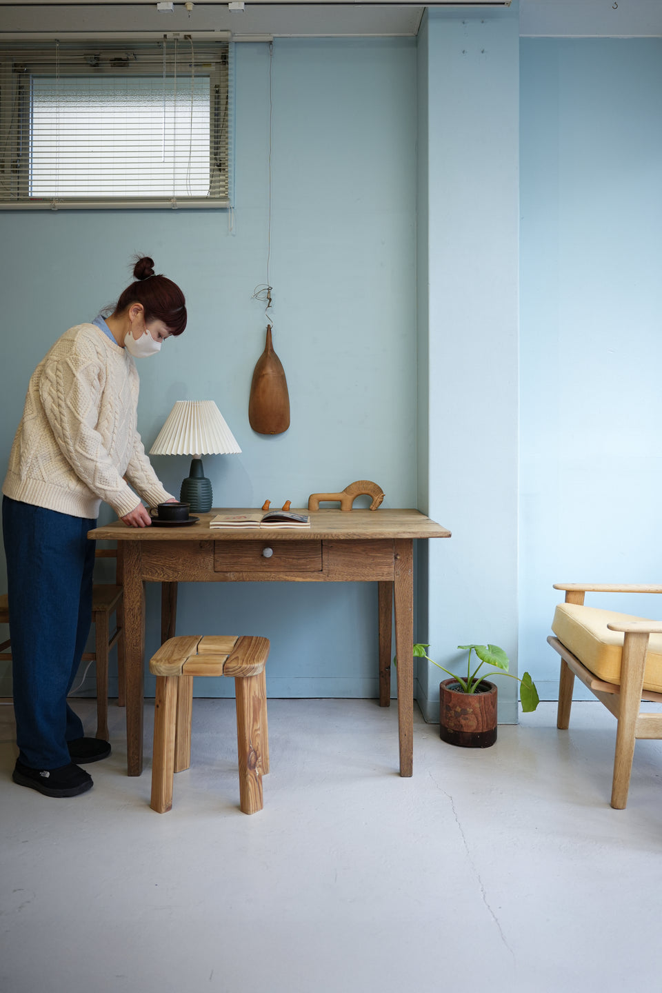 Vintage Wooden Scoop Made in Italy/イタリアヴィンテージ 木製スコップ ボウル