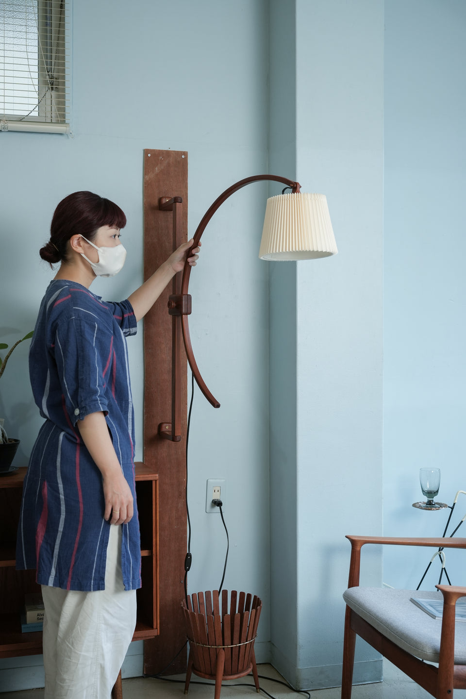 Danish Vintage Teak Adjustable Wall Lamp/デンマークヴィンテージ ウォールランプ チーク材