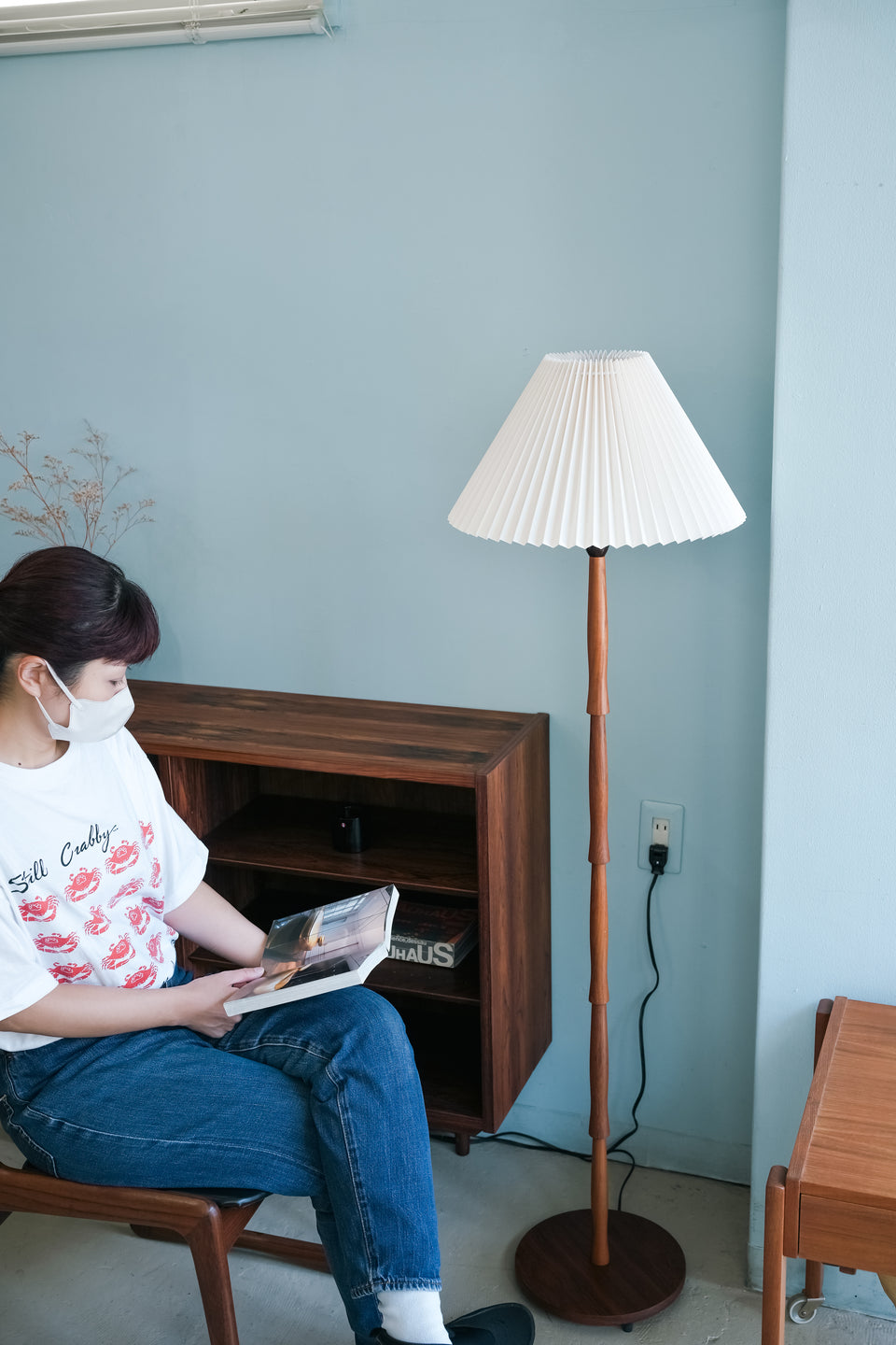 Floor Stand Light Teakwood Danish Vintage/デンマークヴィンテージ フロアスタンドライト チーク材