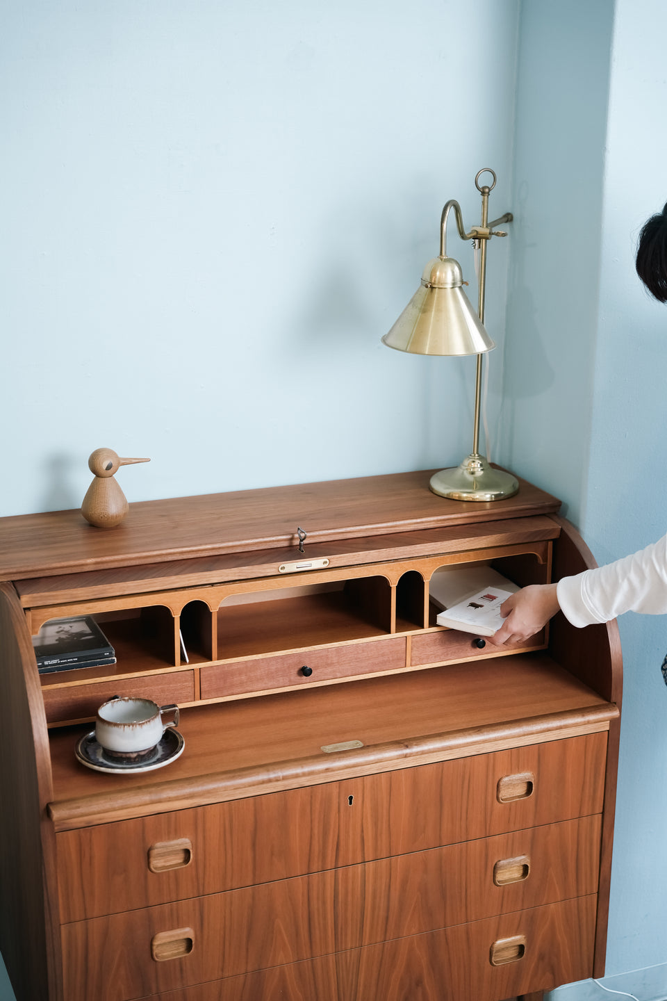 Roll Top Writing Bureau Swedish Vintage/スウェーデンヴィンテージ ロールトップ ライティングビューロー
