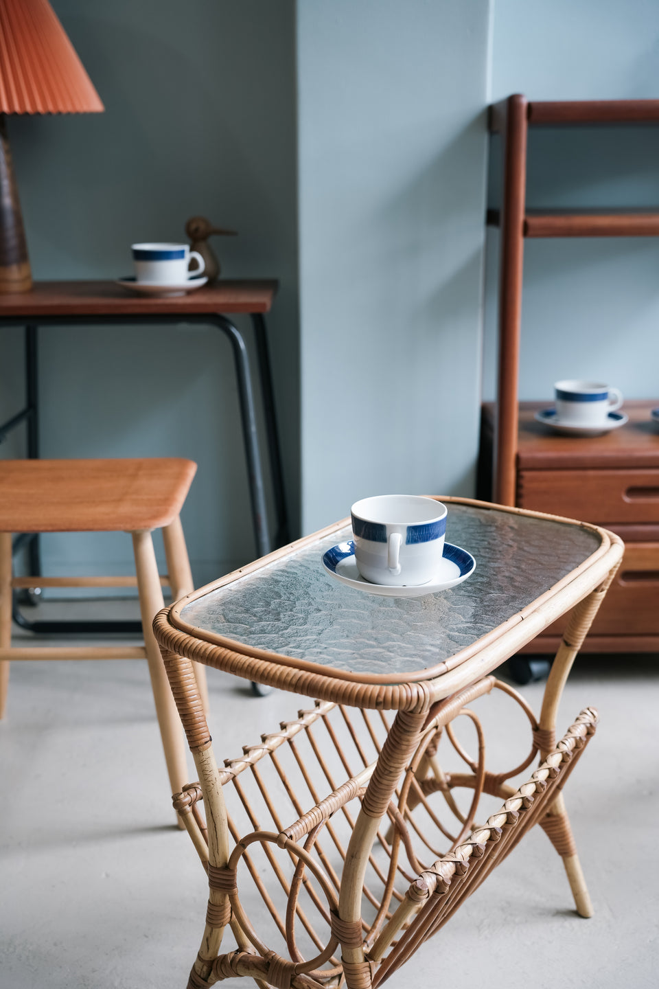 Rorstrand Koka Blå Tea Cup & Saucer Hertha Bengtson/ロールストランド コカ ブルー ティーカップ&ソーサー ヘルタ・ベングトソン