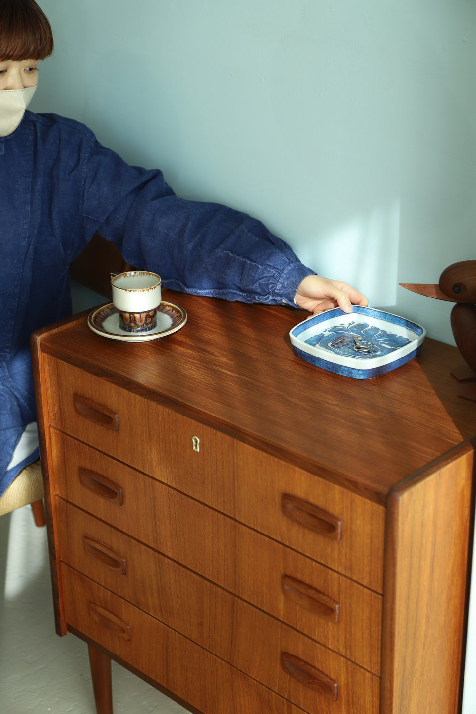 4drawer Chest Teakwood Danish Vintage/デンマークヴィンテージ 4段チェスト チーク材 北欧家具