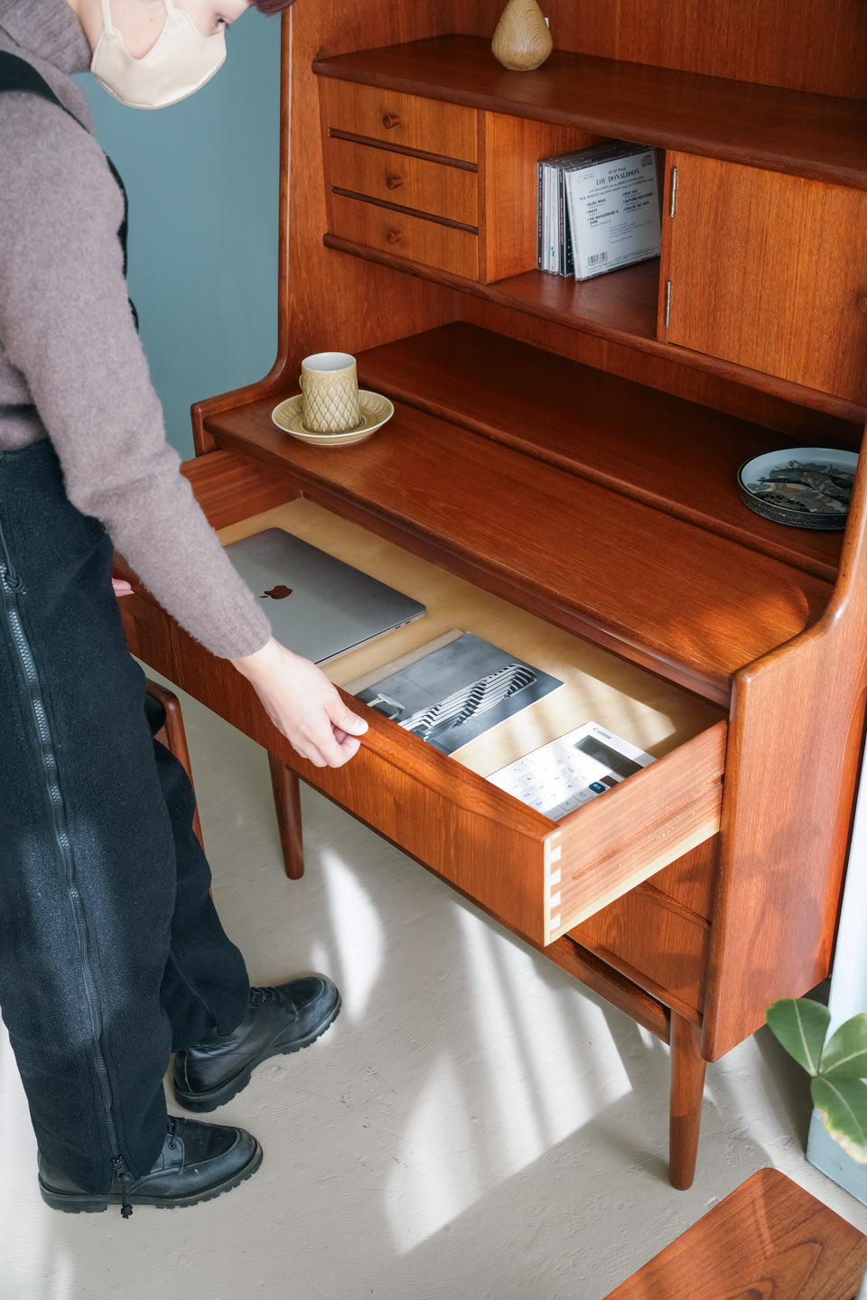Danish Vintage Teak Writing Bureau Dresser/デンマークヴィンテージ ライティングビューロー ドレッサー チーク材 北欧家具