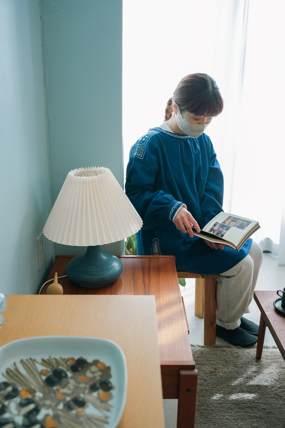 Danish Vintage Desiree Table Lamp Blue/デンマークヴィンテージ デジレ テーブルランプ 照明 北欧インテリア