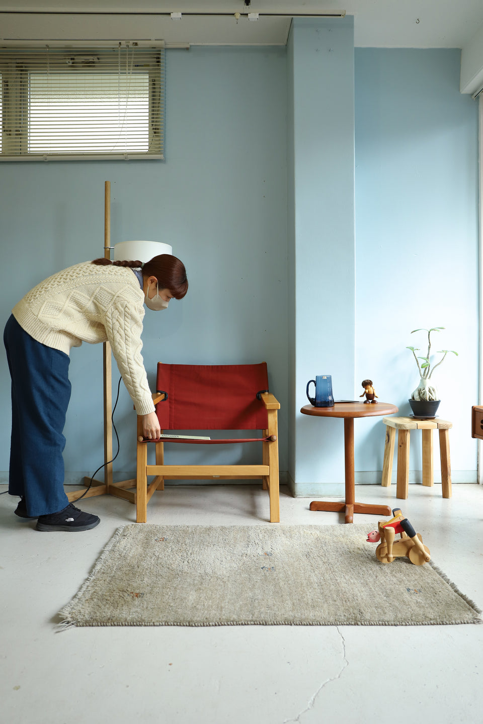 Danish Vintage Hyllinge Møbler Canvas Arm Chair/デンマークヴィンテージ アームチェア ラウンジチェア 北欧家具