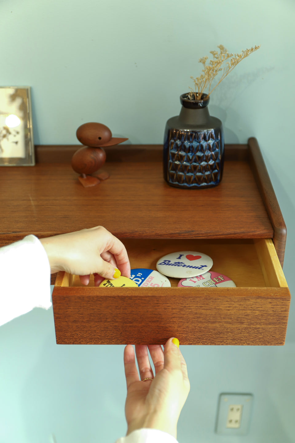 Danish Vintage Ølholm Møbelfabrik Wall Shelf Sigfred Omann/デンマークヴィンテージ ウォールシェルフ 壁掛け 北欧インテリア