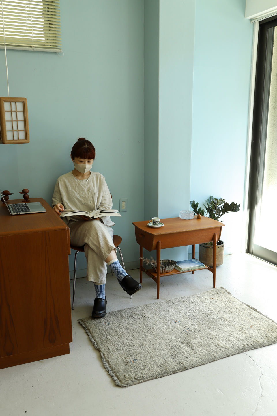 Danish Vintage Sewing Side Table/デンマークヴィンテージ ソーイングテーブル 北欧家具
