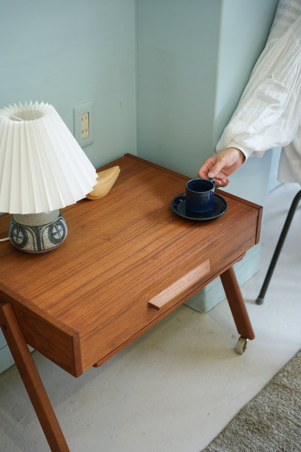 Danish Vintage Sewing Wagon Table/デンマークヴィンテージ ソーイングワゴン サイドテーブル 北欧家具