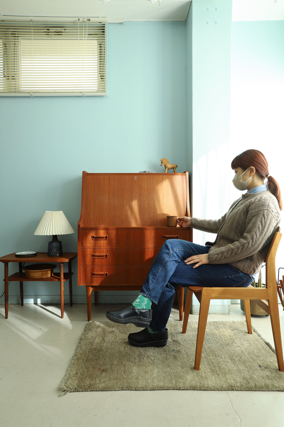 Danish Vintage Writing Bureau Gunnar Nielsen Tibergaard/デンマークヴィンテージ ライティングビューロー 北欧家具