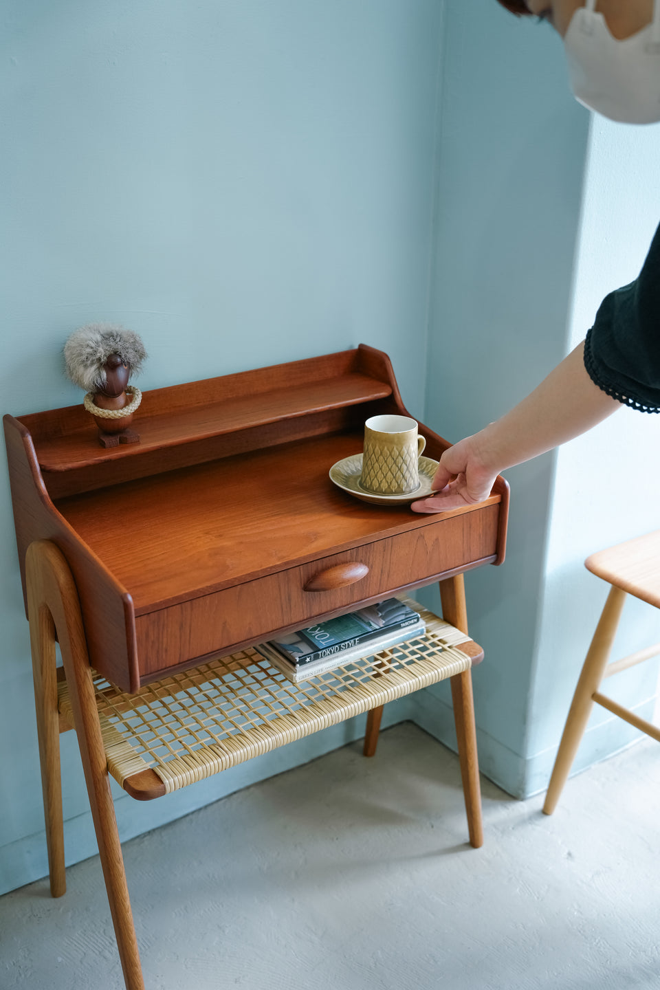 Danish Vintage Bedside Chest Table/デンマークヴィンテージ ベッドサイドチェスト