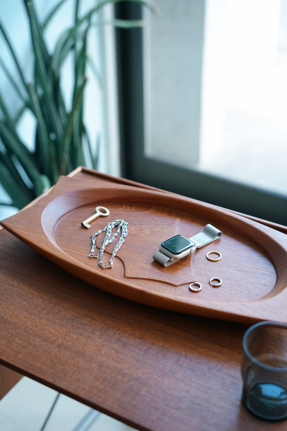 Danish Vintage Dog Silhouette Teak Tray/デンマークヴィンテージ チークトレイ