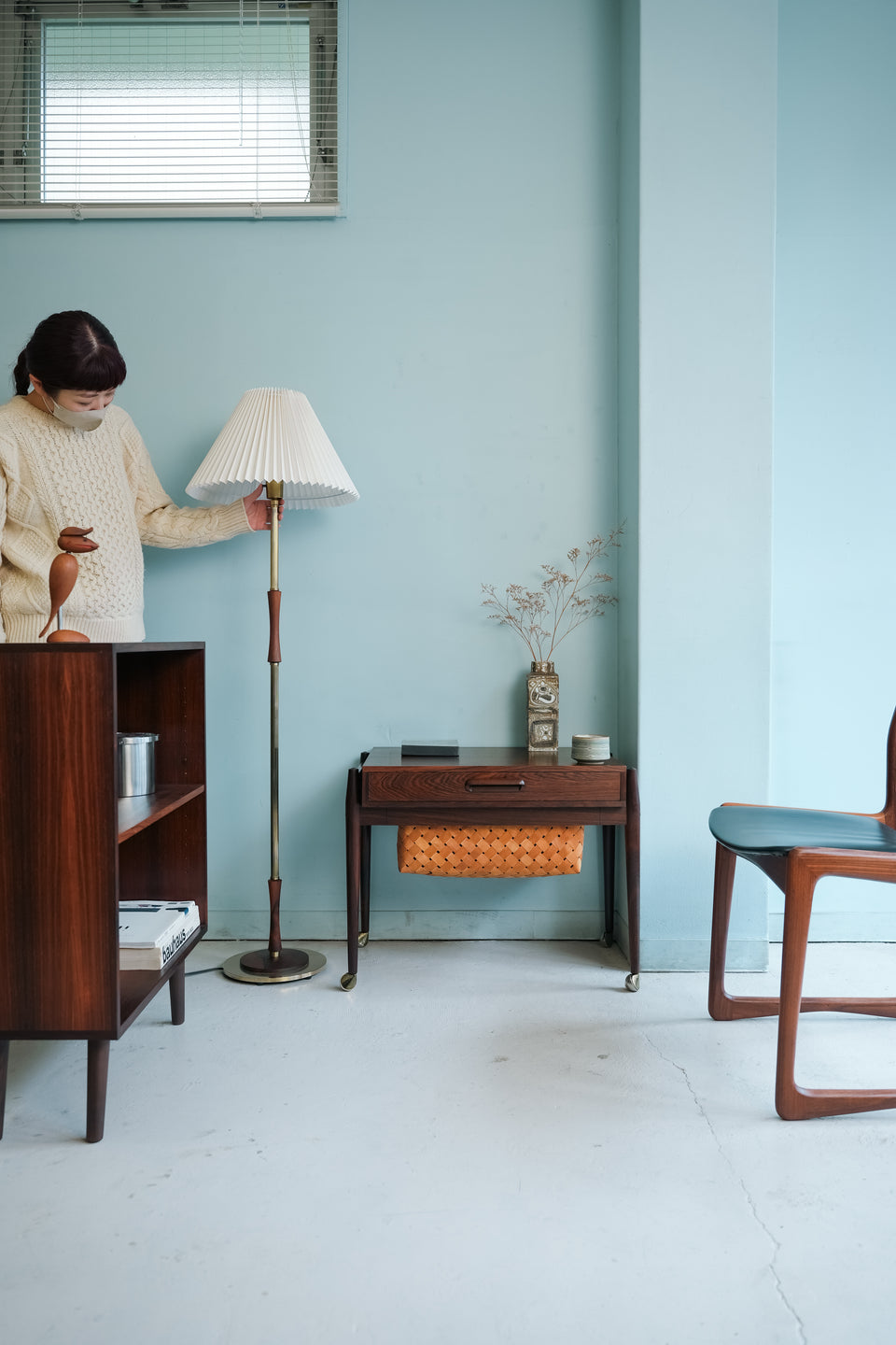 Danish Vintage Sewing Wagon Rosewood/デンマークヴィンテージ ソーイングワゴン サイドテーブル ローズウッド 北欧家具